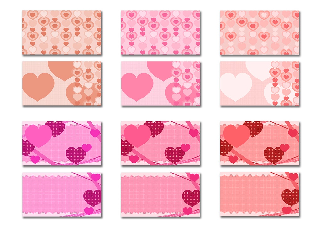 【16:9】背景素材 ハート