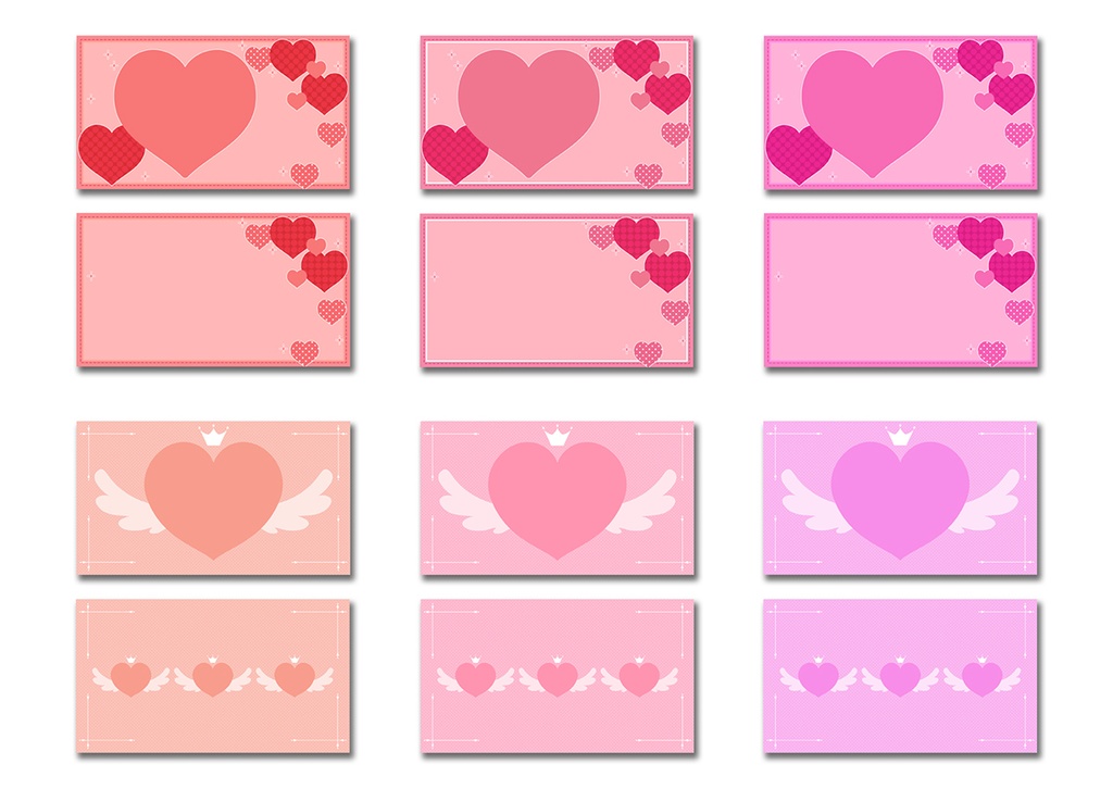 【16:9】背景素材 ハート