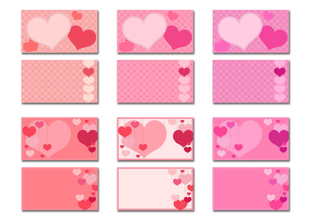 【16:9】背景素材 ハート