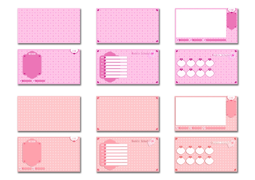 【16:9】配信素材 フレームセット002