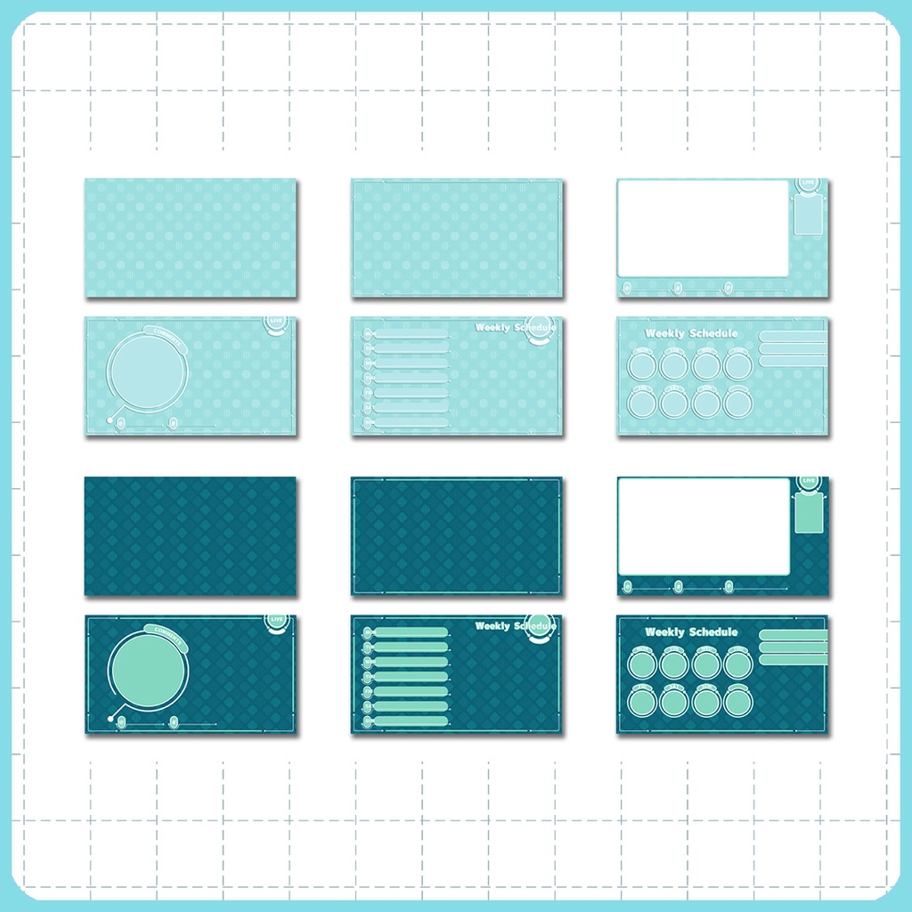 【16:9】配信素材 フレームセット003