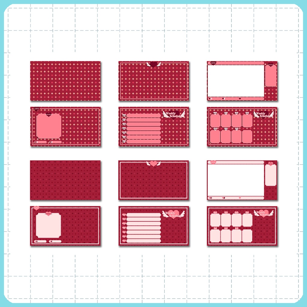 【16:9】配信素材 フレームセット004