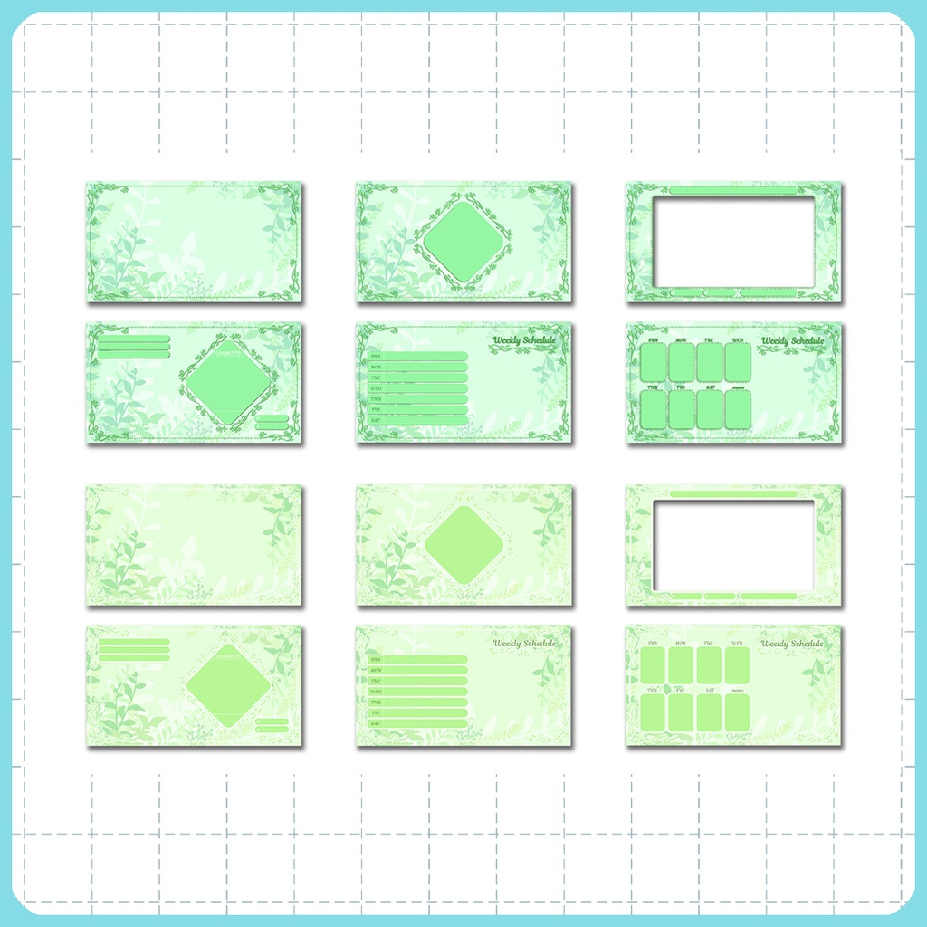 【16:9】配信素材 フレームセット005