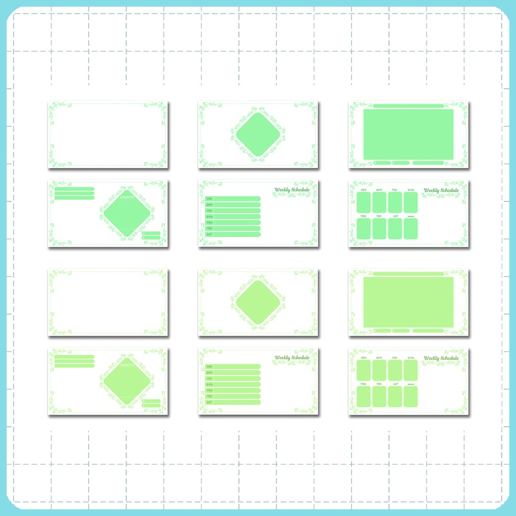 【16:9】配信素材 フレームセット005