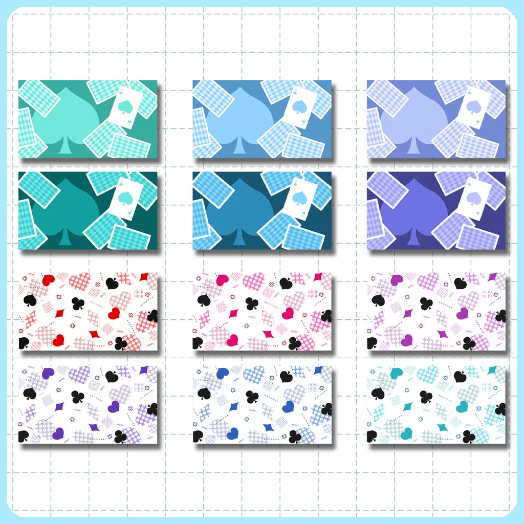 【16:9】背景素材 トランプスート 02