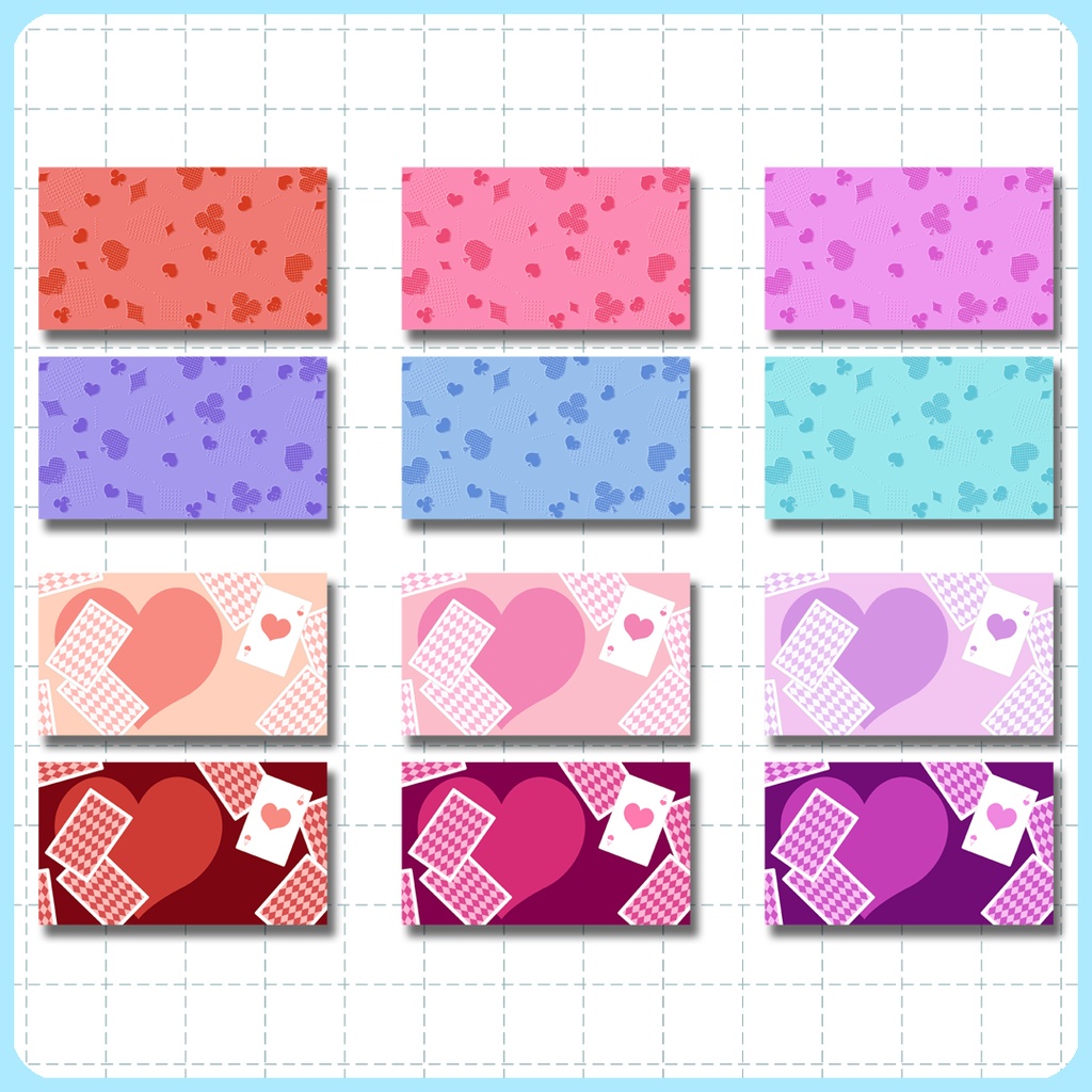 【16:9】背景素材 トランプスート 02