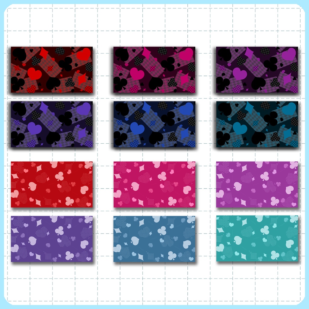 【16:9】背景素材 トランプスート 02