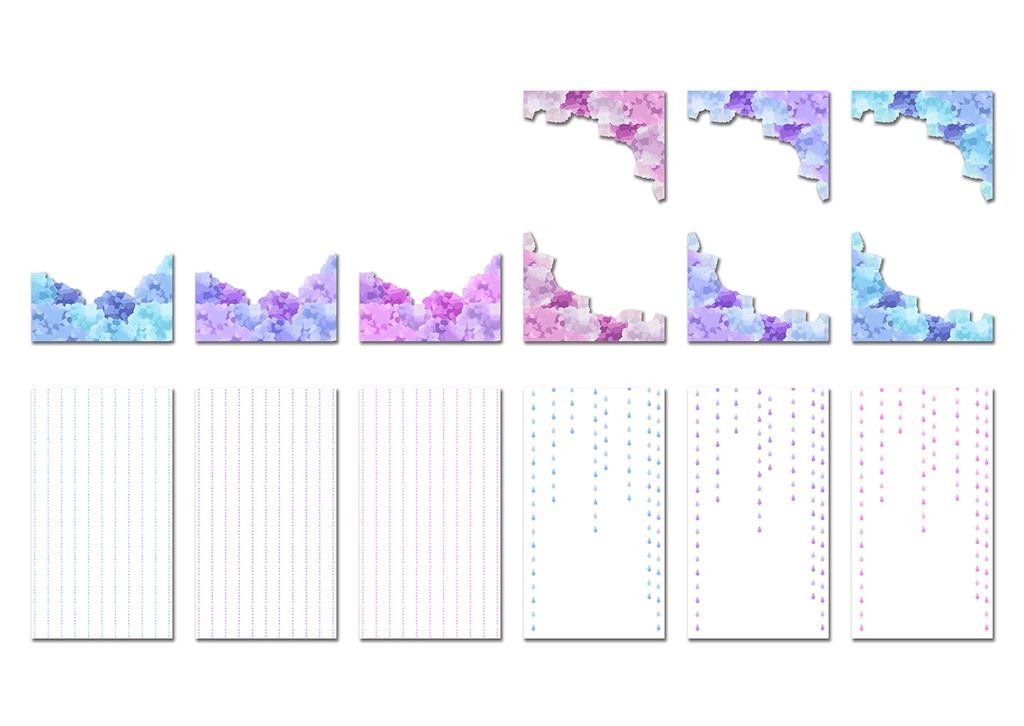 【スマホ向け】縦型背景 あじさい