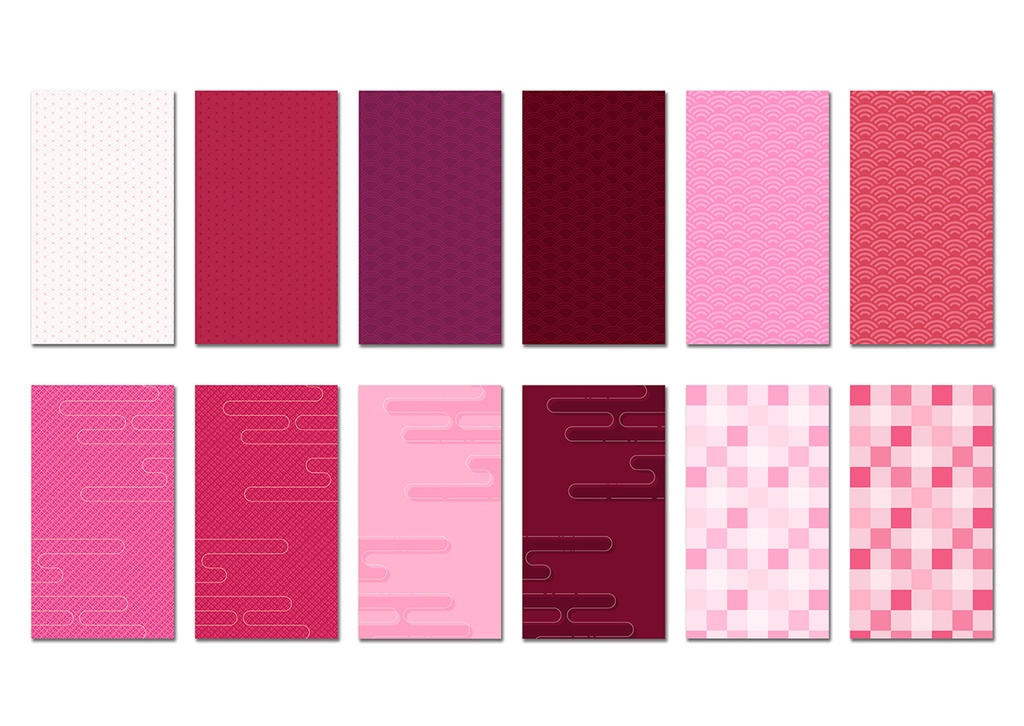 【スマホ向け】縦型背景 和風コスモス