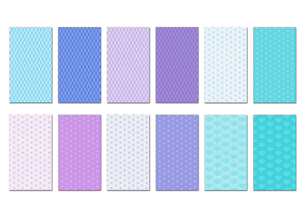 【スマホ向け】縦型背景 和風キキョウ