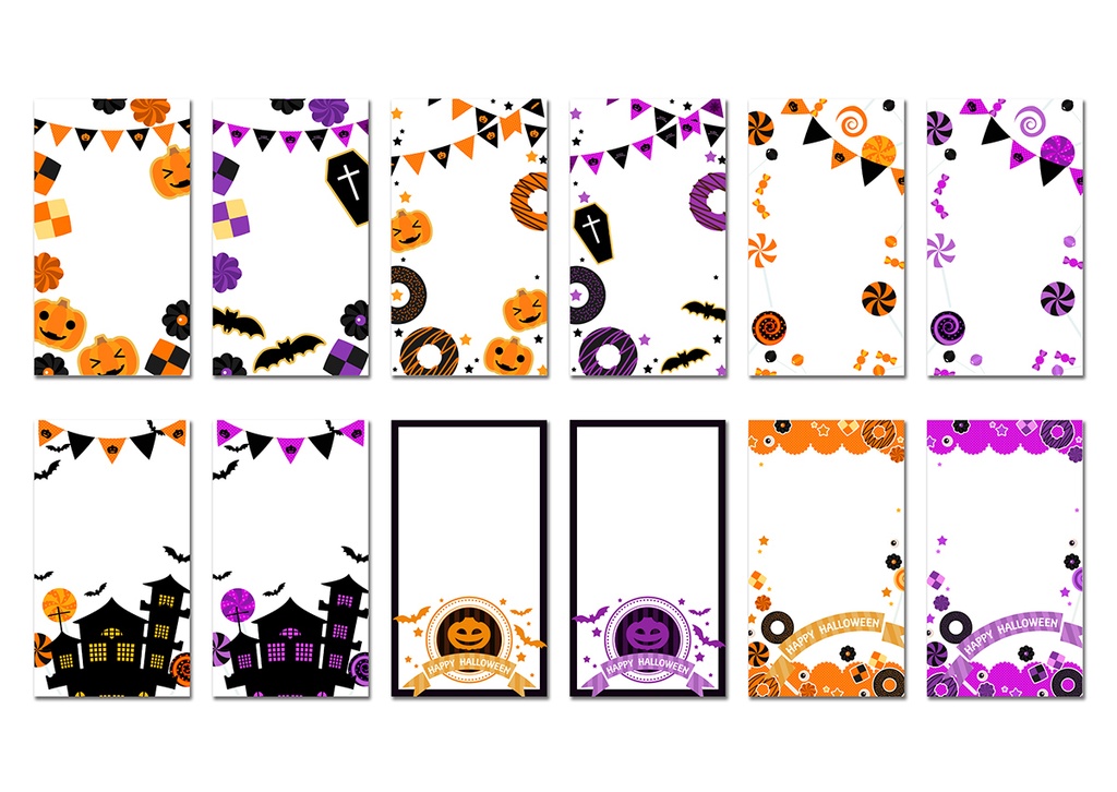 【スマホ向け】縦型背景 ハロウィン