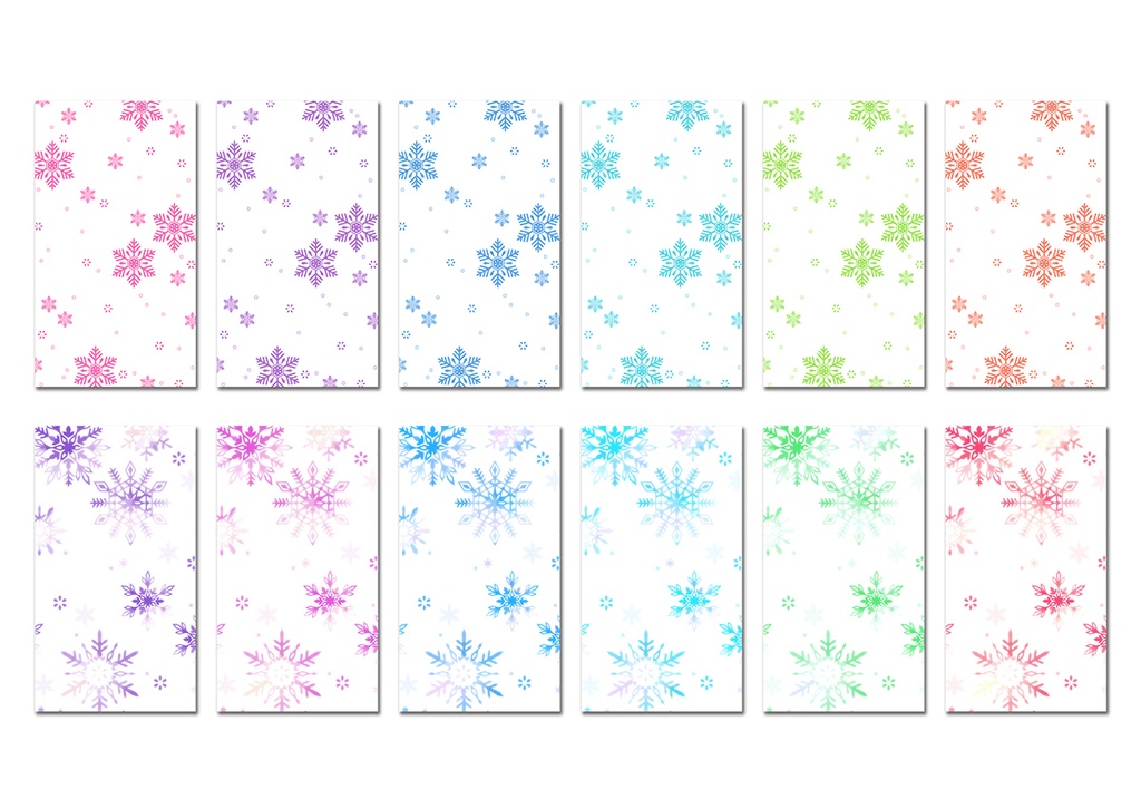 【スマホ向け】縦型背景 雪 04