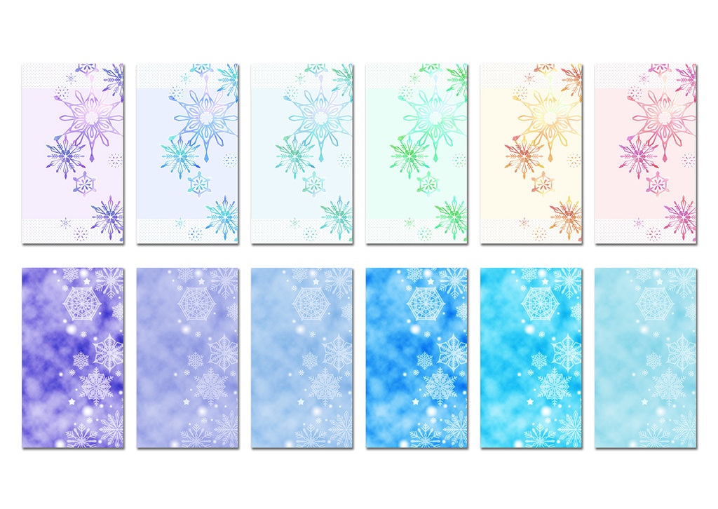 【スマホ向け】縦型背景 雪 04