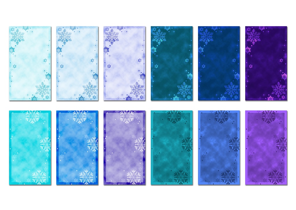 【スマホ向け】縦型背景 雪 04