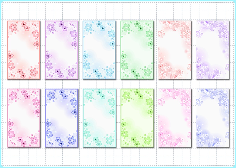 【スマホ向け】縦型背景 桜03
