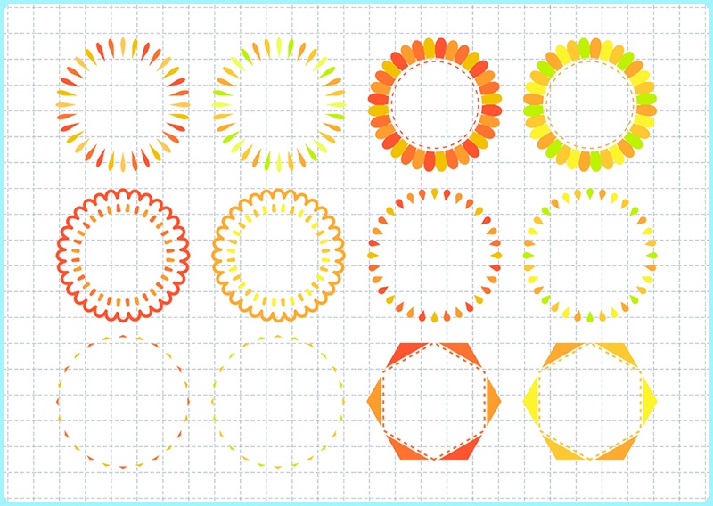 いろいろweb向けフレーム素材 001/無料版