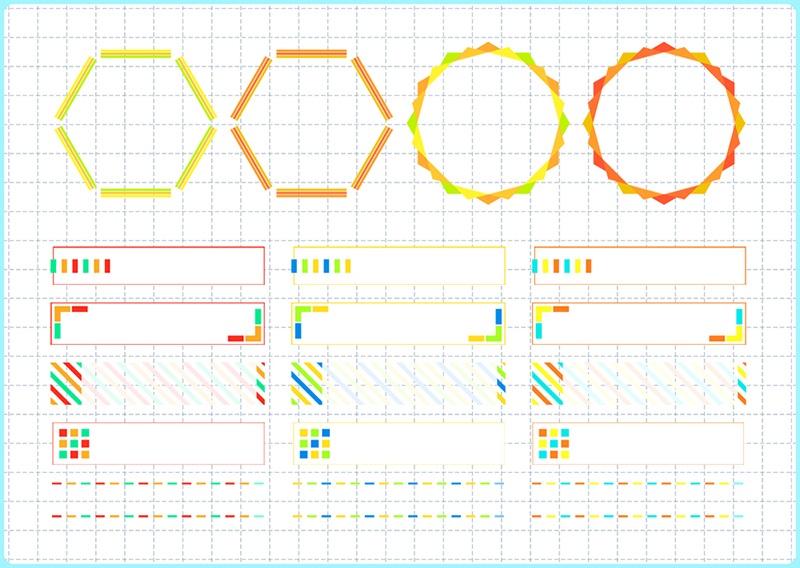 いろいろweb向けフレーム素材 001/無料版