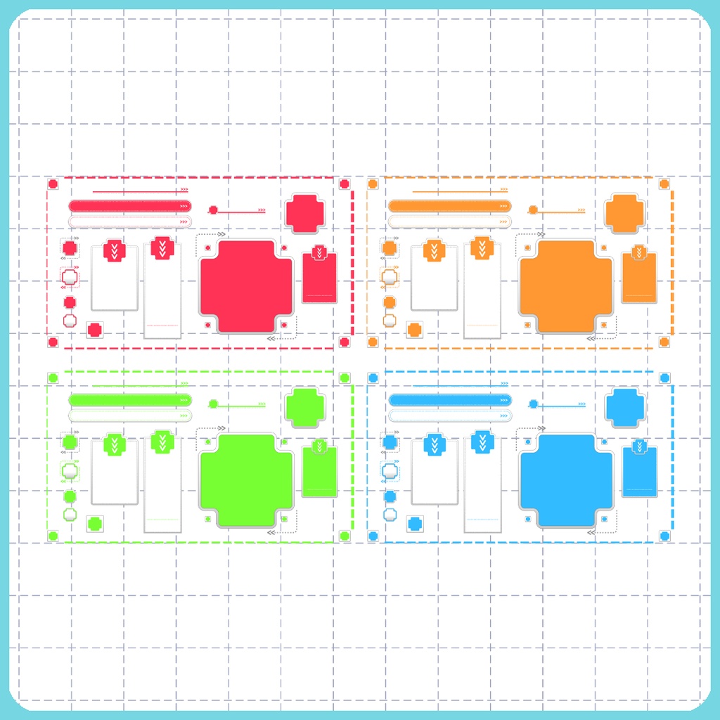 【16:9】配信素材 フレームセット 009