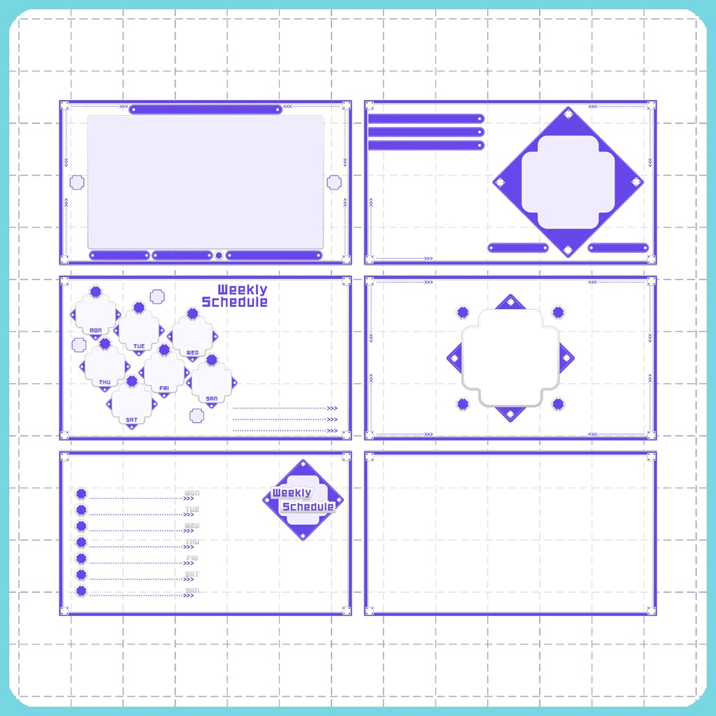 【16:9】配信素材 フレームセット 010