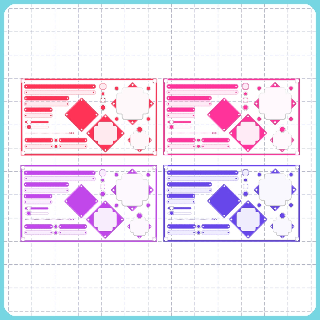 【16:9】配信素材 フレームセット 010