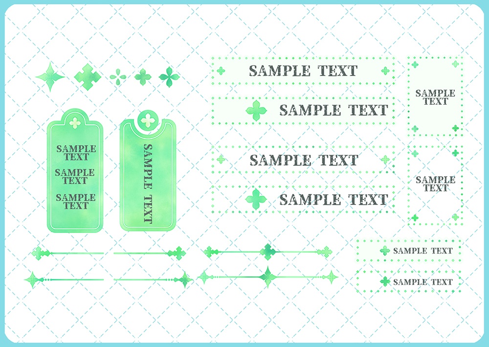 【web向け】装飾パーツセット 001