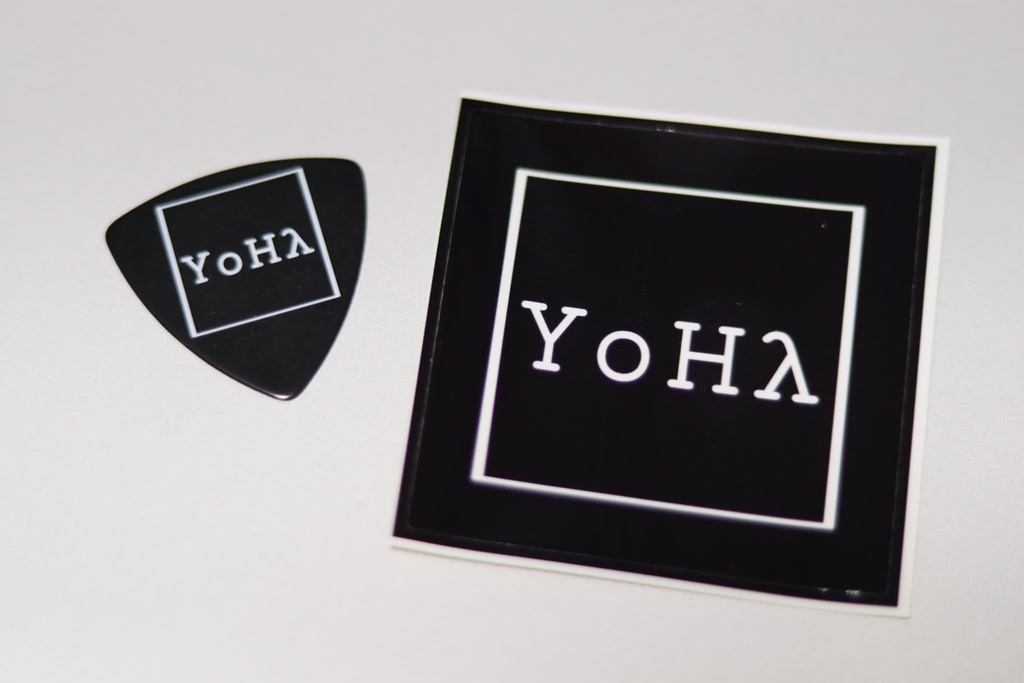 【グッズ】YoHA オリジナルピック＆ステッカー（大1枚）セット