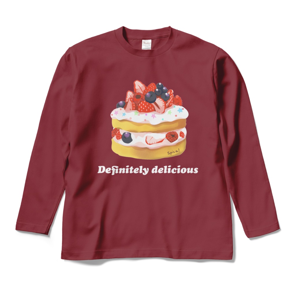 キラキラデコレーションケーキロングTシャツ