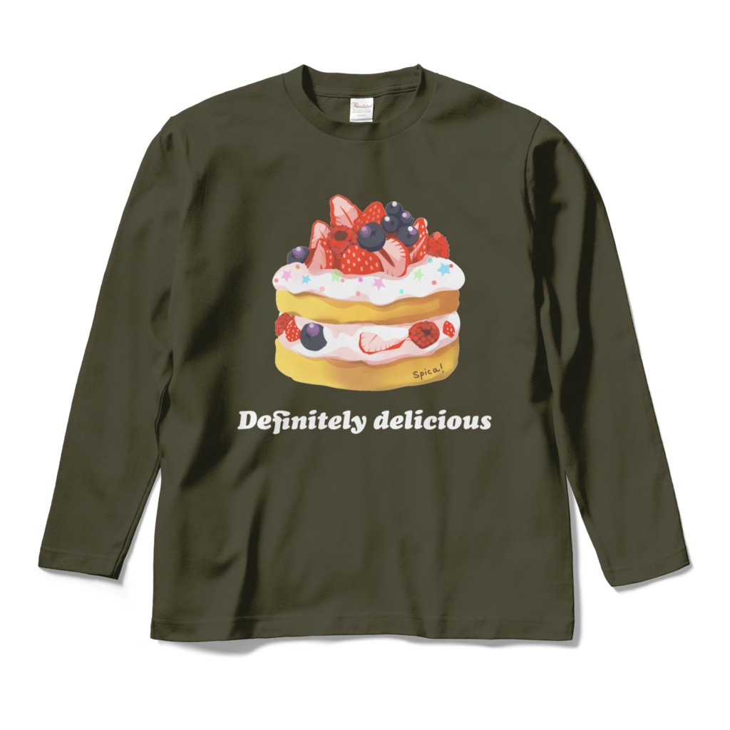 キラキラデコレーションケーキロングTシャツ