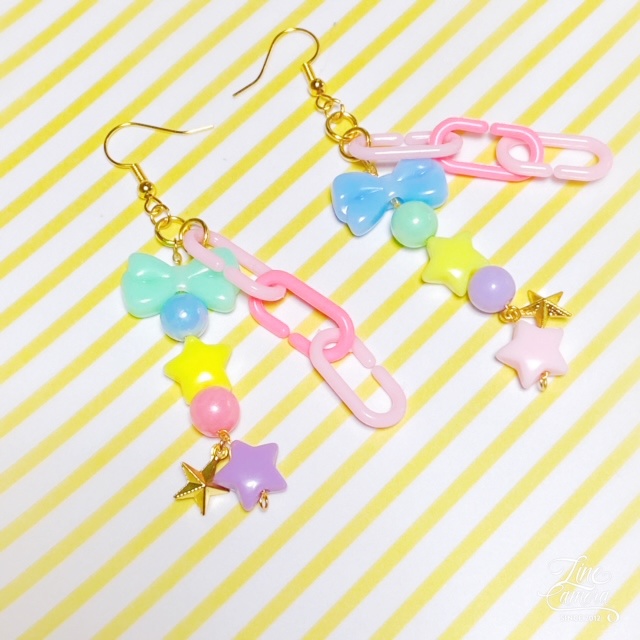 ゆめかわリボンピアス Spica Booth ゆめかわリボンピアス Spica Booth