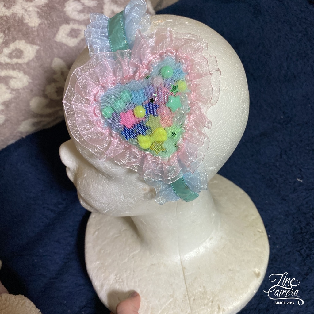 ハートキャンディカチューシャ ピンク Spica Booth