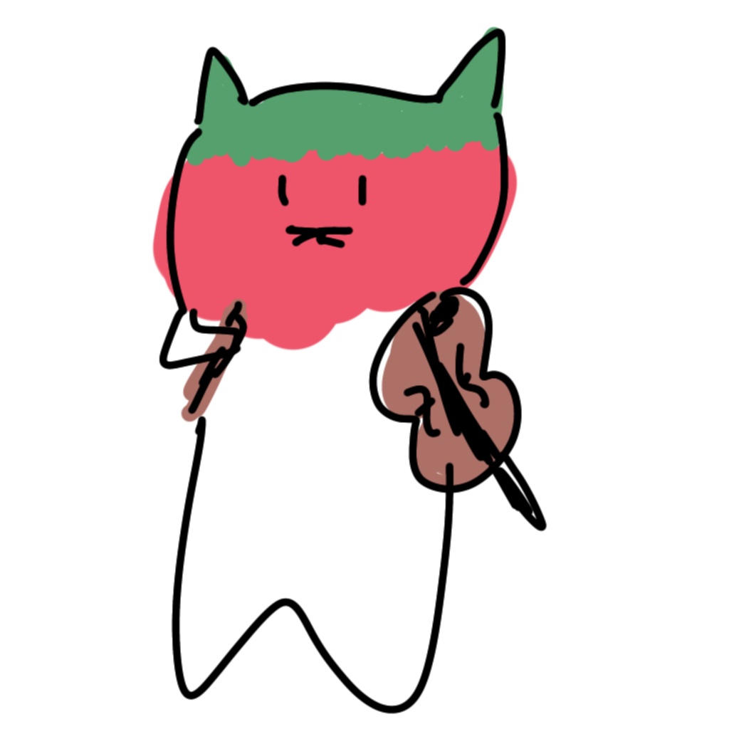 🍓いちご仮面アクキー(いちごナスカン)