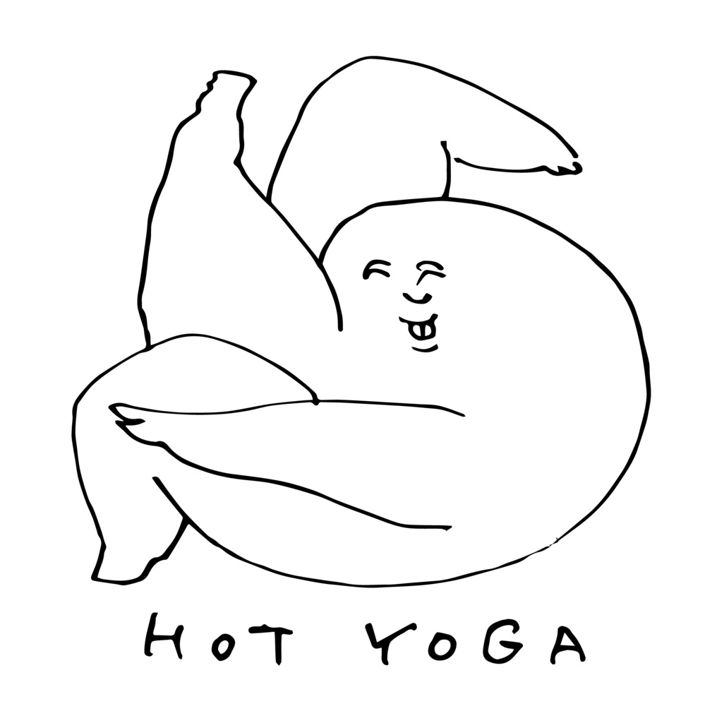 微笑むくんHOT YOGA Tシャツ