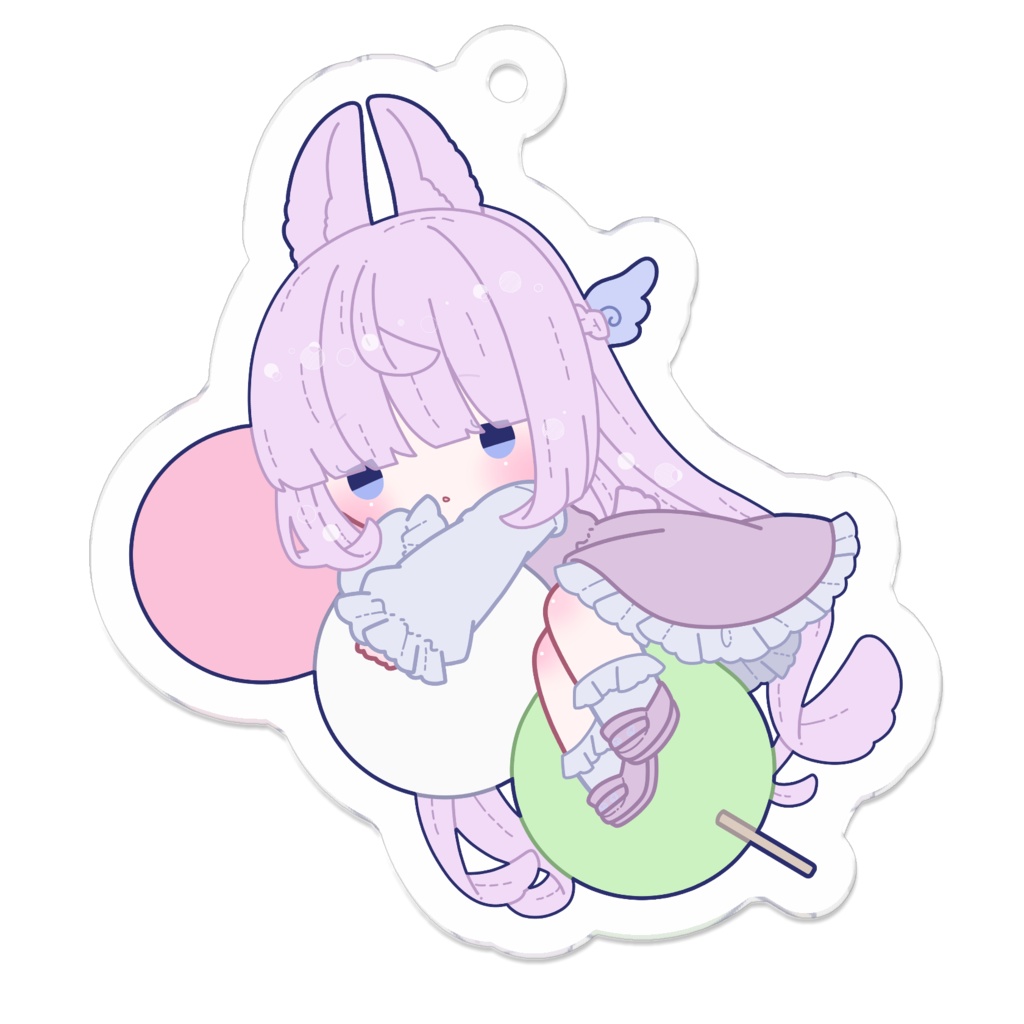 お団子とるぅちゃんアクリルキーホルダー