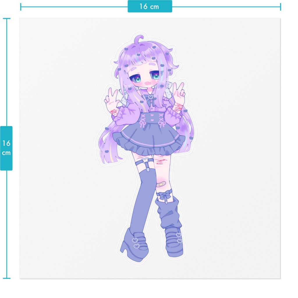 地雷系クラリアくんステッカー