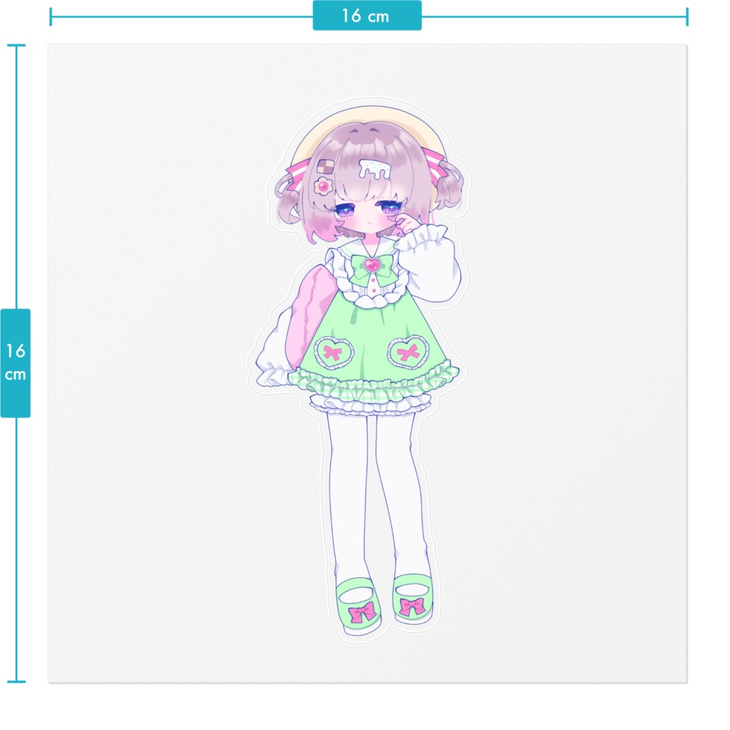 ロリィタシューくんステッカー