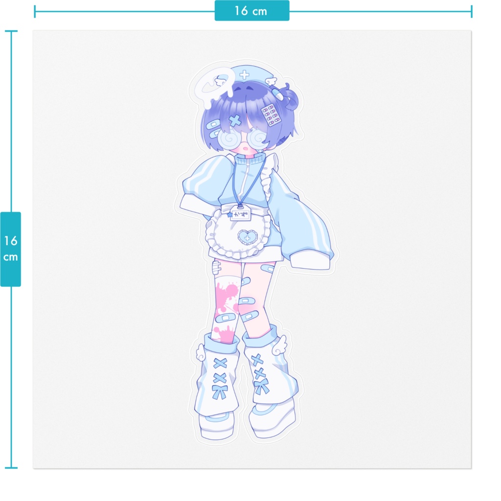 ジャージメイドな一くんステッカー