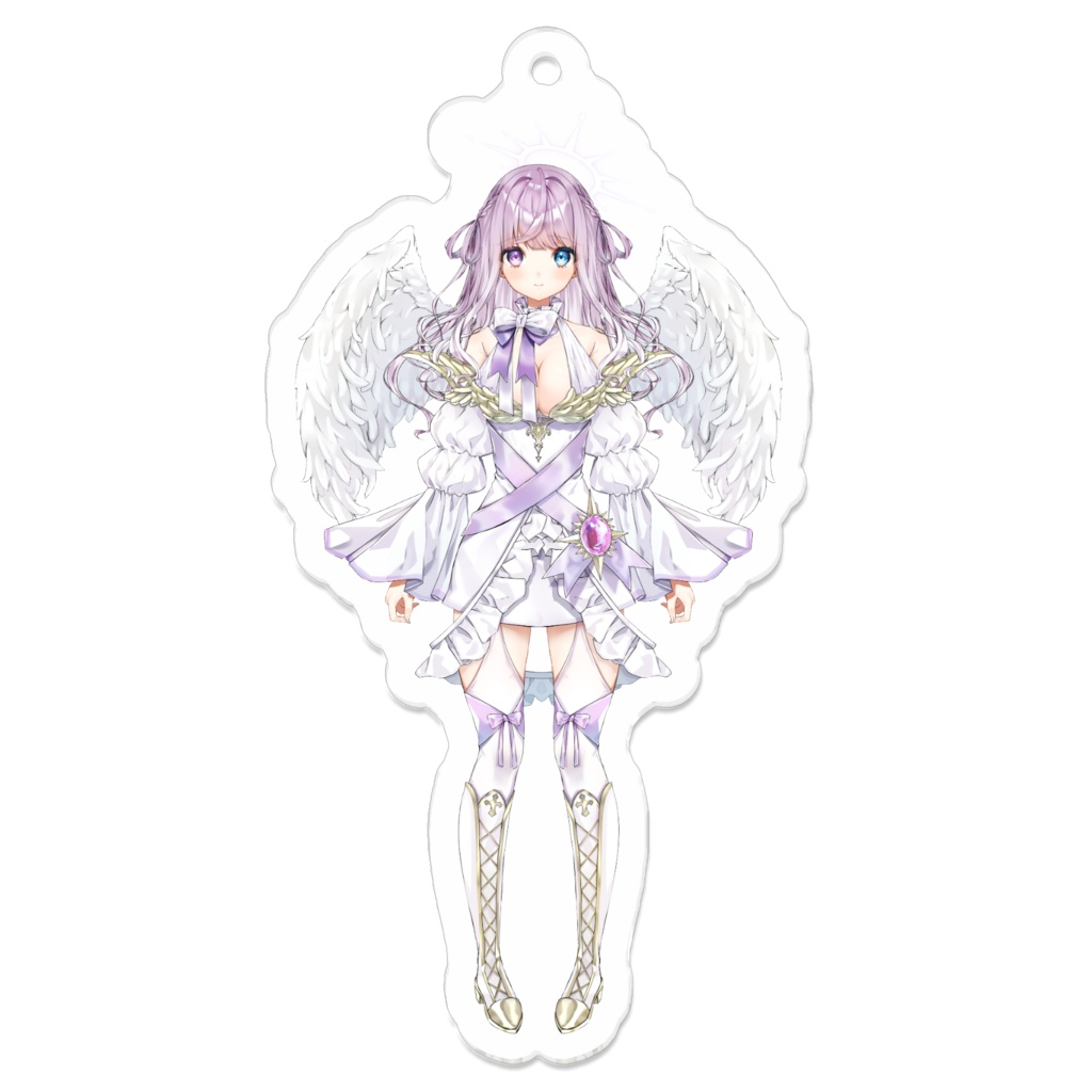【紫月シエル】アクリルキーホルダー【収益化記念グッズ】