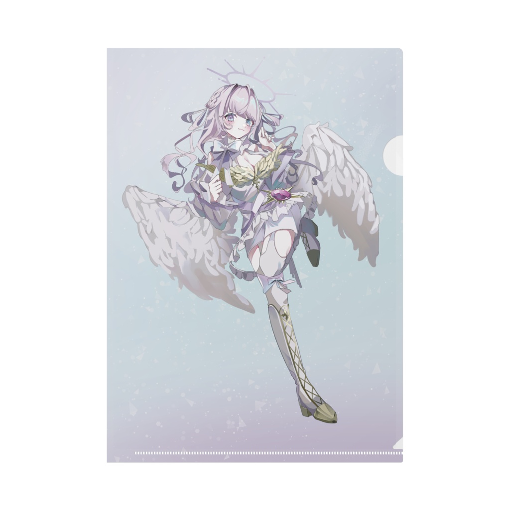 【紫月シエル】クリアファイル(チャンネルアート)【収益化記念グッズ】