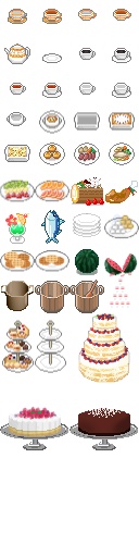 食べ物ドット絵素材
