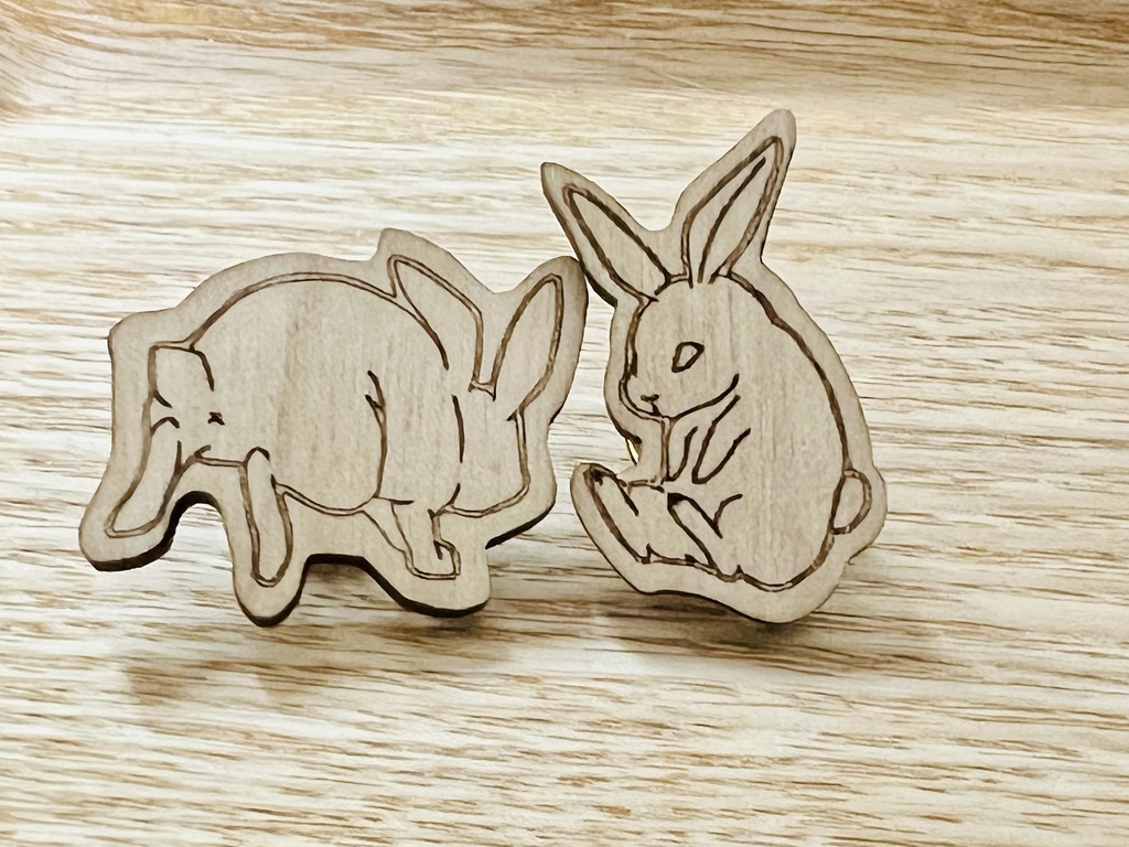 ピンバッジセット(脱兎、玉犬、鵺、不知井底)