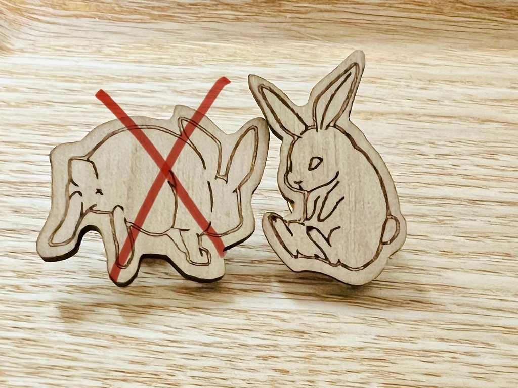 ピンバッジ単品(脱兎、玉犬、鵺、不知井底イメージ)