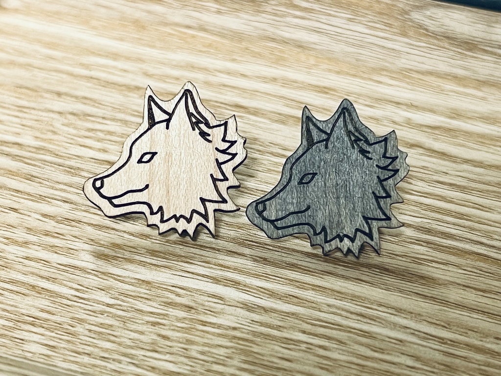 ピンバッジ単品(脱兎、玉犬、鵺、不知井底イメージ)