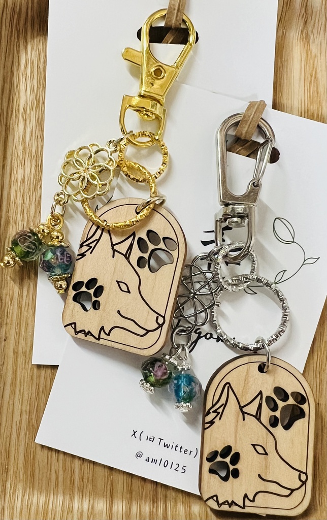 式神チャーム(玉犬イメージ)