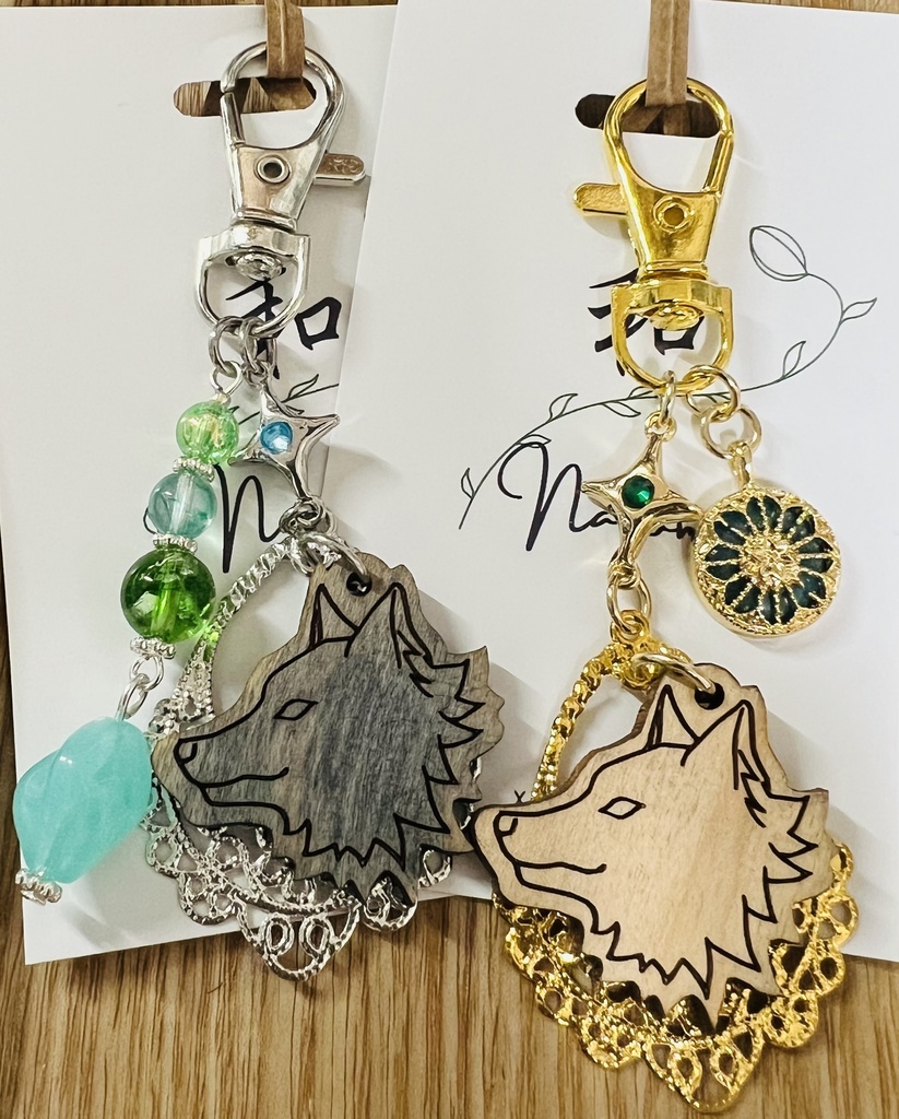 式神チャーム(玉犬イメージ)