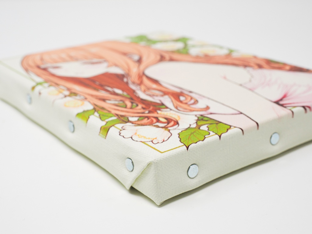 【限定1枚】ミニキャンバス No.003 〜花と娘〜