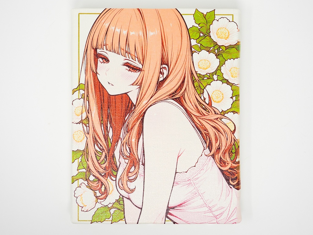 【限定1枚】ミニキャンバス No.003 〜花と娘〜