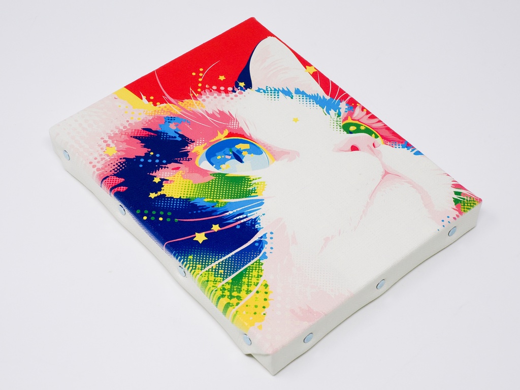 【限定1枚】ミニキャンバス No.018 〜 福猫 〜 +おまけポストカード7枚セット