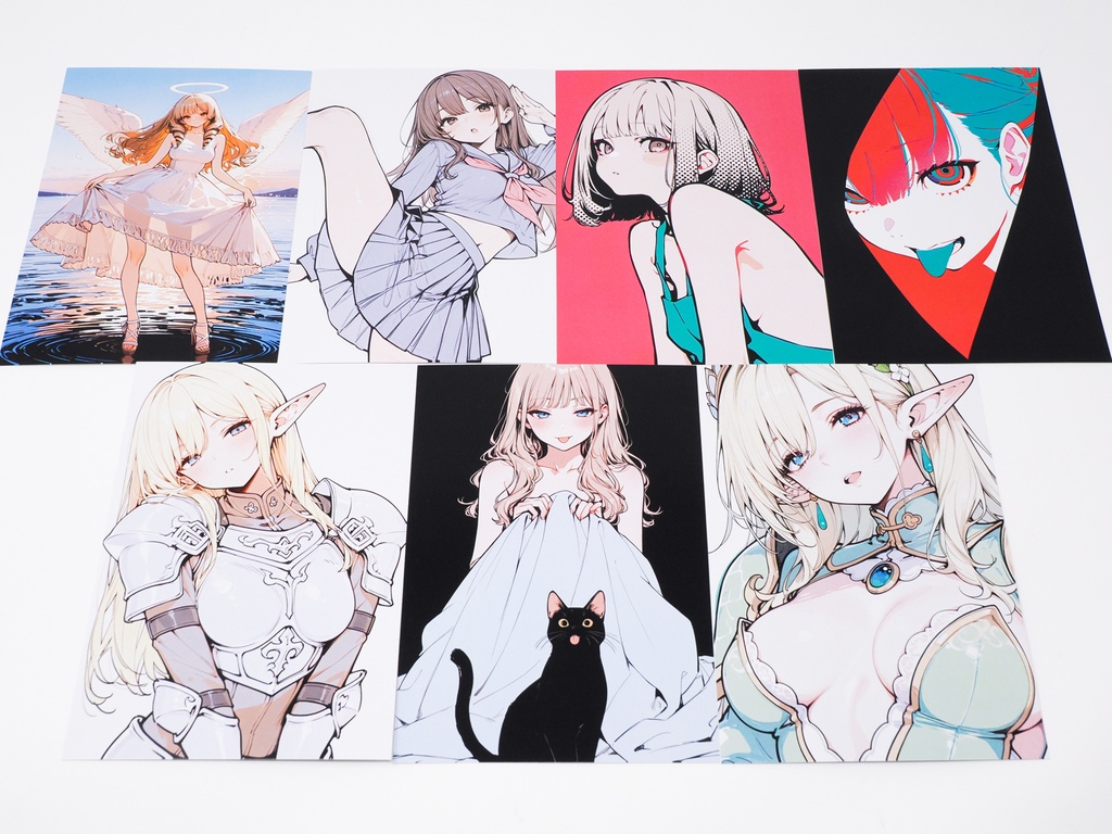 【限定1枚】ミニキャンバス No.027 〜 シンクロ 〜 +おまけポストカード7枚セット