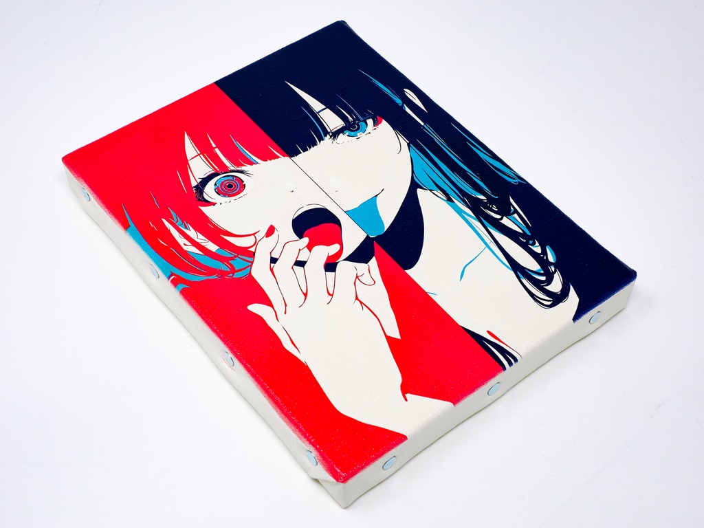 【限定1枚】ミニキャンバス No.035 〜 0:00と12:00 〜 +おまけポストカード7枚セット