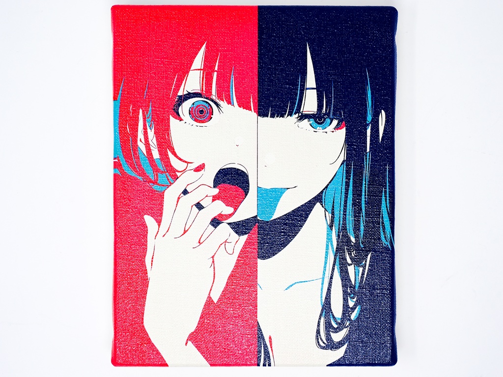 【限定1枚】ミニキャンバス No.035 〜 0:00と12:00 〜 +おまけポストカード7枚セット